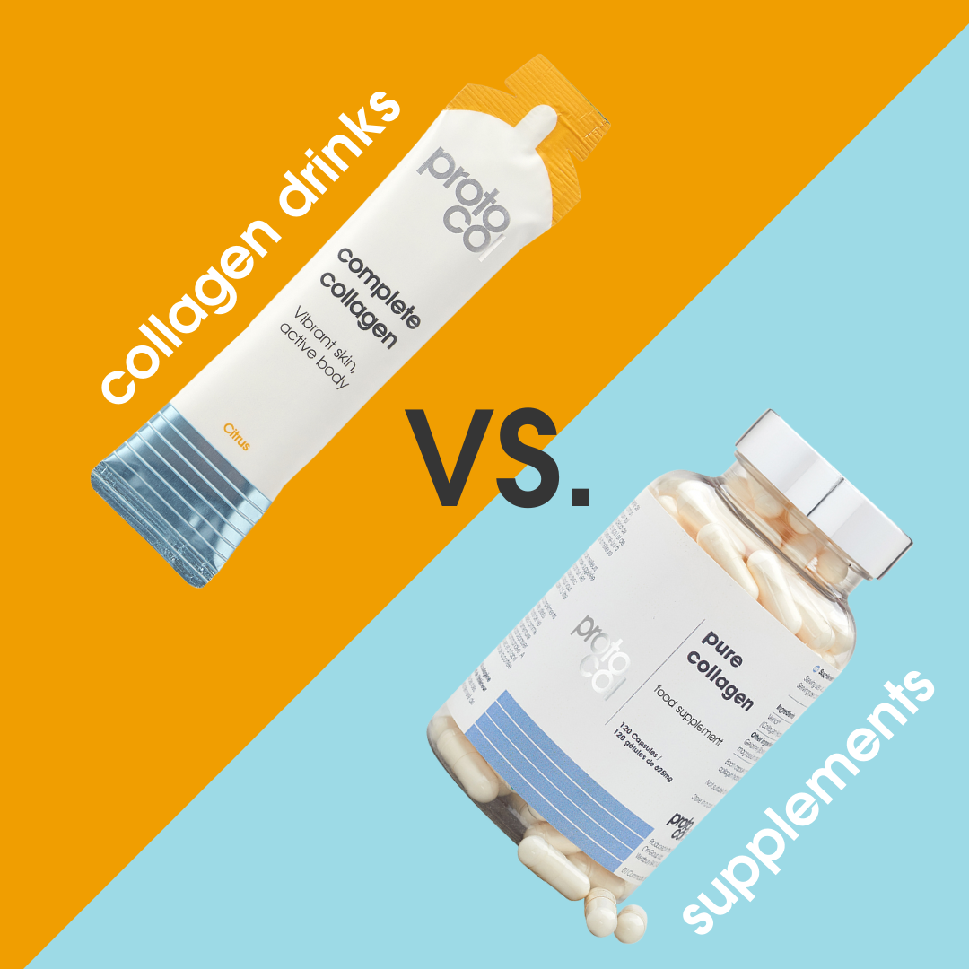 collagen drinks vs. collagen supplements