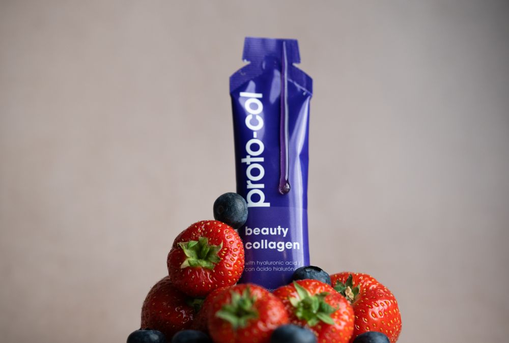 Beauty Collagen Sachet with strawberries